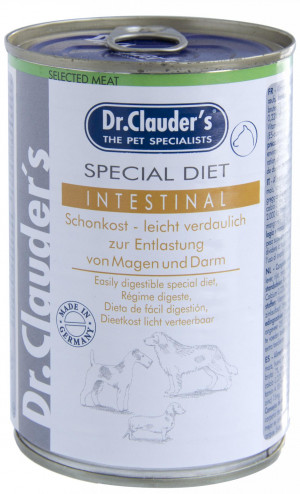 DR. CLAUDER'S Special Diet Intestinal konservi suņiem ar kuņģa-zarnu trakta problēmām 400g